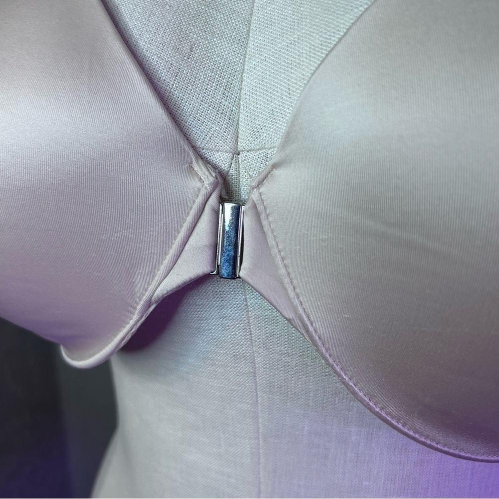 Elegant Cream Underwire Bra Soma 42D Vanishing Back Full Coverage lightly lined - Picture 6 of 6